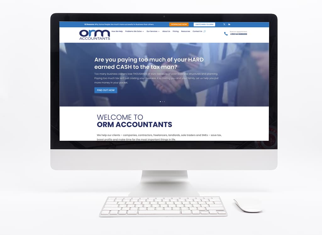 ORM Accountants website